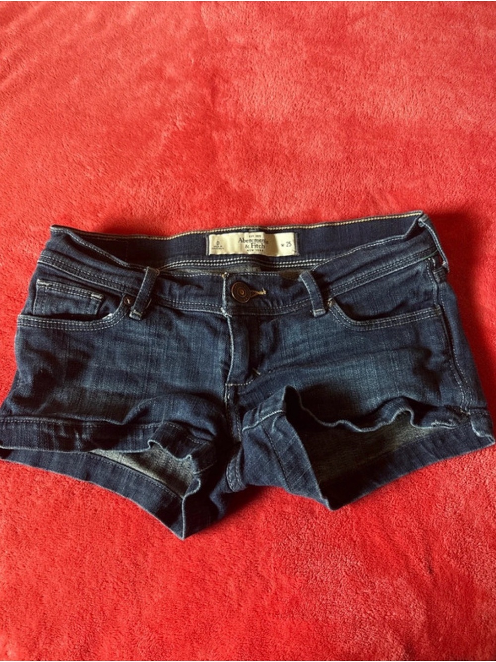 Abercrombie & Fitch lowrise denim shorts